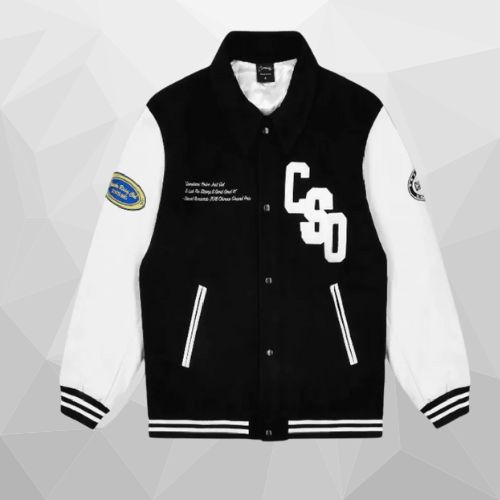 Black Carsicko Racing Club Varsity Jacket