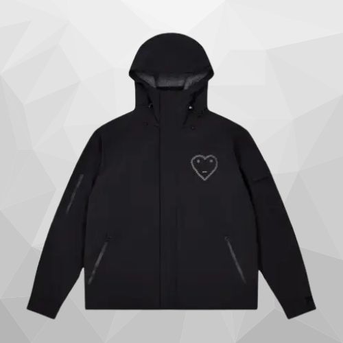 Black Water-Resistant Carsicko Ski Jacket