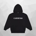 Bold Black Carsicko Rock Wash Hoodie