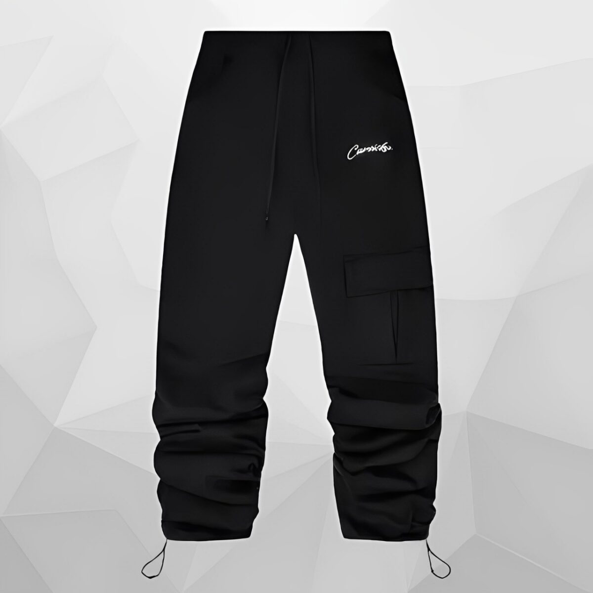 Carsicko Black Endless Stacks Joggers