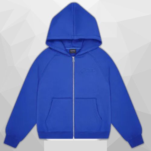 Carsicko FTP Zip-Up Hoodie in Royal Blue