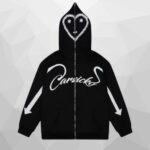 Carsicko Love Spread Black Full Zip Hoodie