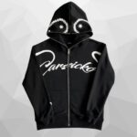 Carsicko Love Spread Black Full Zip Hoodie