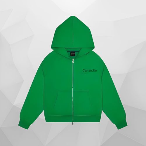 green-carsicko-zip-up-hoodie