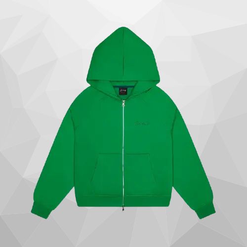 Green Carsicko Zip-Zip Hoodie