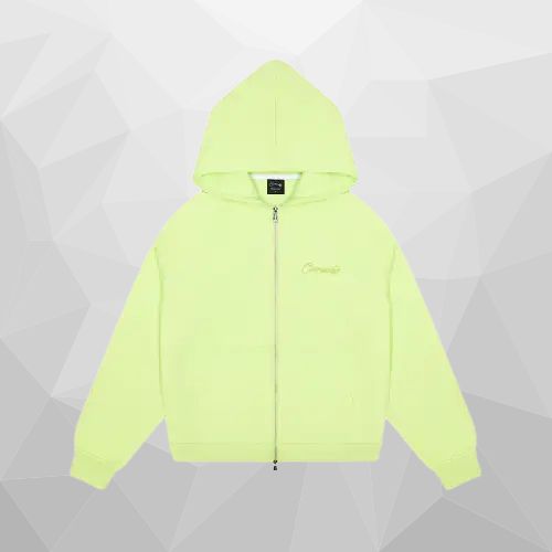 Lime Green Carsicko Zip-Up Hoodie