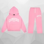 Stylish Carsicko Pink Tracksuit