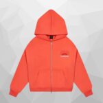 Vibrant Red Carsicko Sundown Zip-Up Hoodie