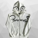 White Carsicko Love Spread Zip-Up Hoodie